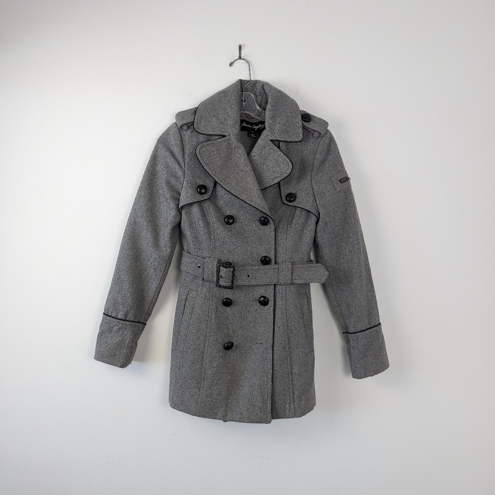 Women's Sandra Angelozzi Double-Breasted Wool Coat - Size 30